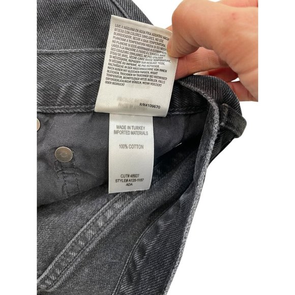 Agolde Quinn High Rise Skirt Denim Button Fly 28 - Picture 7 of 8